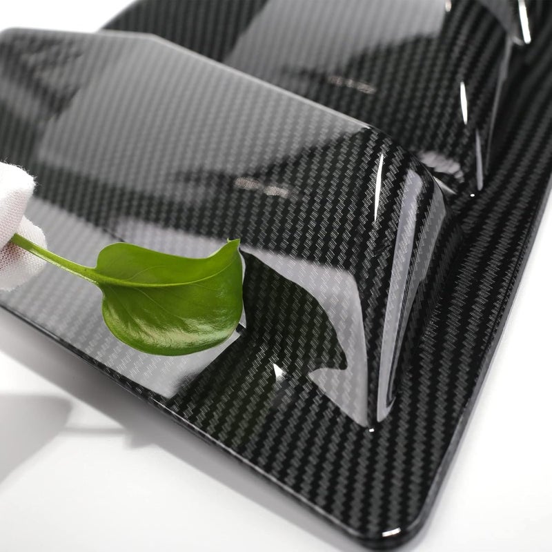 CKE Compatible with Toyota Camry 2024 2023 2022 2021 2020 2019 2018 Accessories (Not Fit 2025+) Sporty Car Rear Side Window Louvers Air Vent Scoop Shades Cover Trim Blinds -Carbon Fiber Style - Image 3